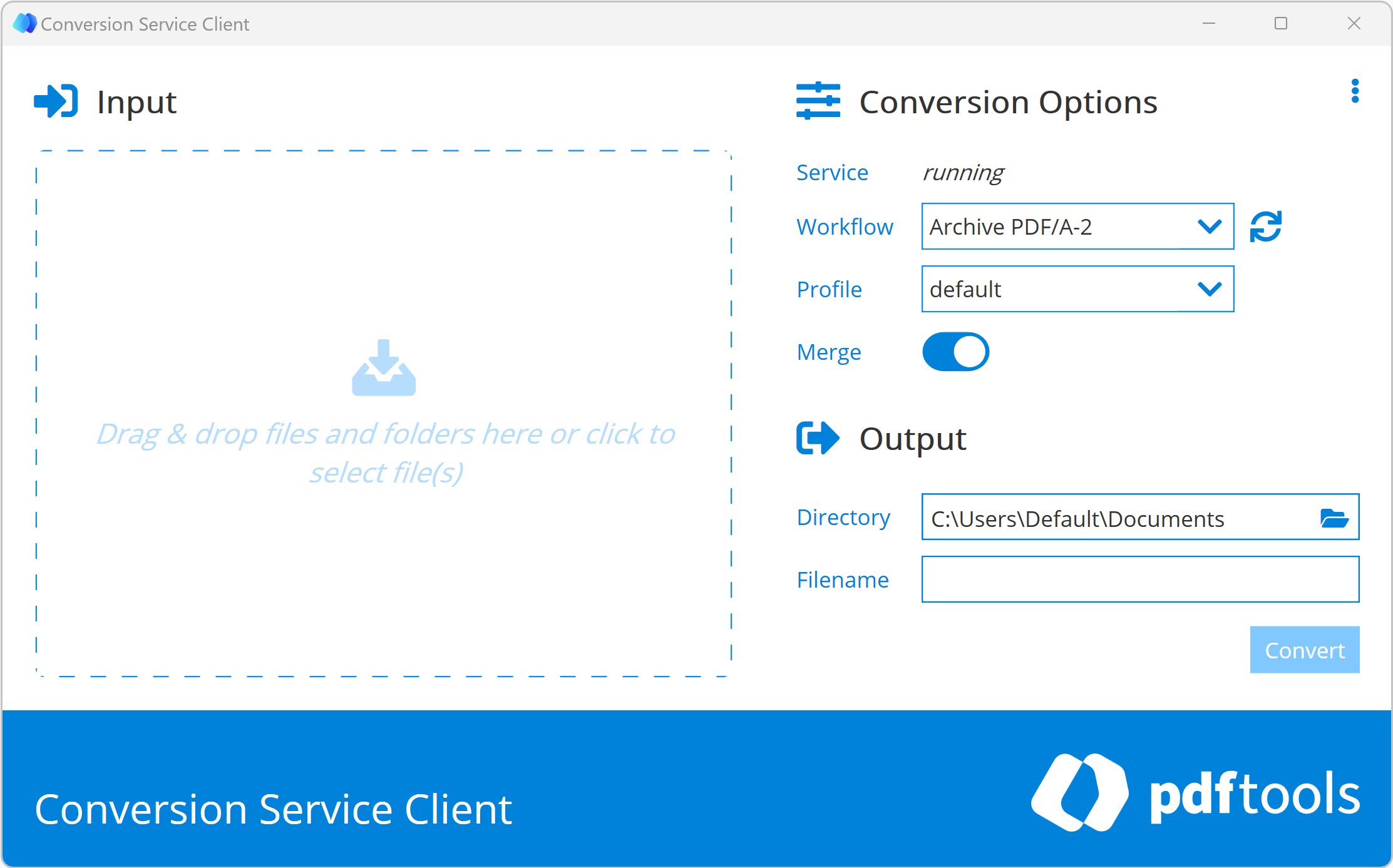 PDF Client for Conversion Service.