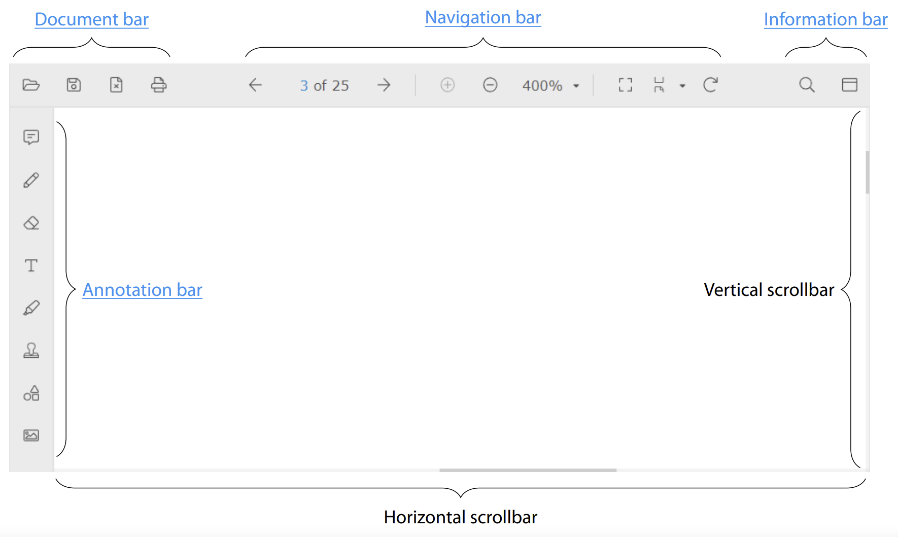 PDF Viewer SDK interface on a desktop