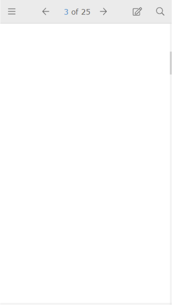 PDF Viewer SDK interface on a mobile device
