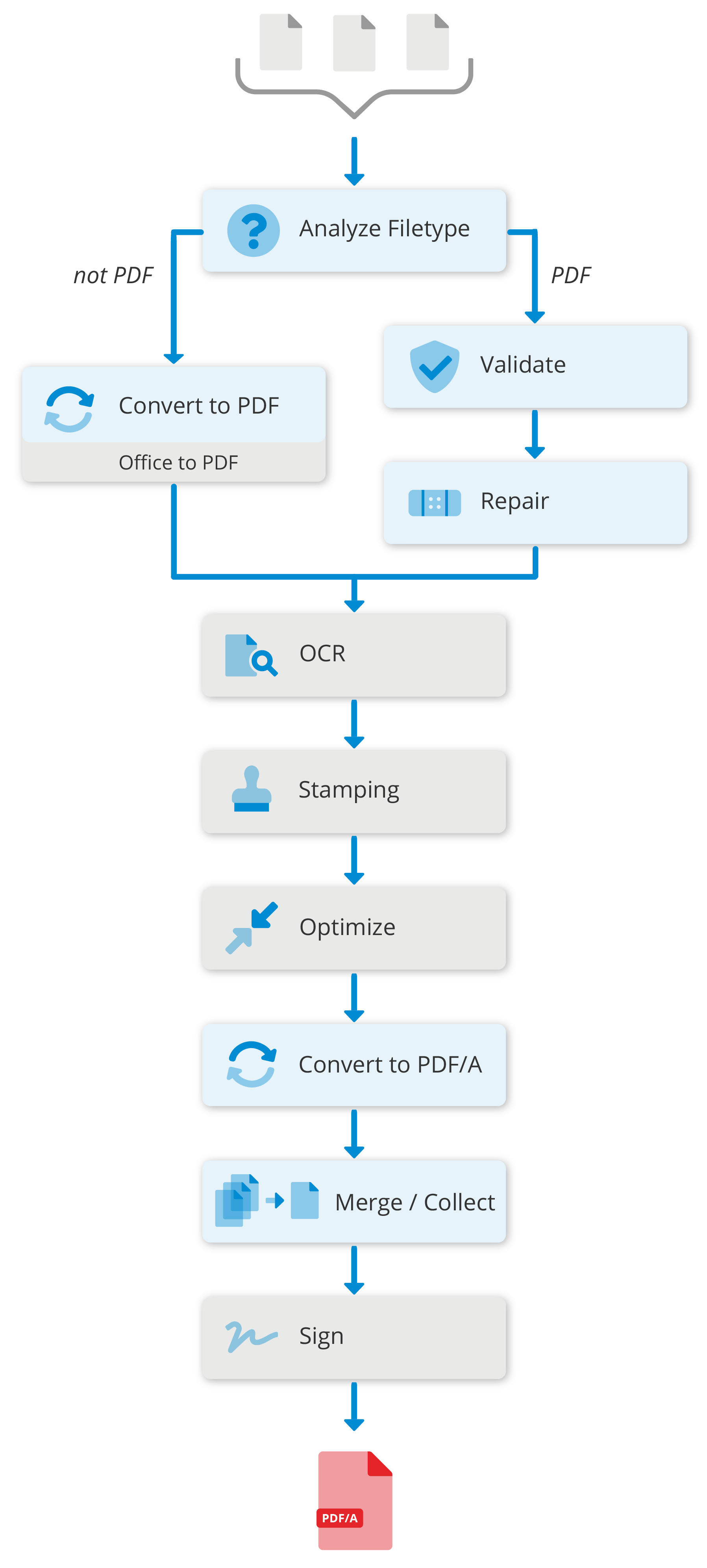 Archive PDF/A-2 workflow.